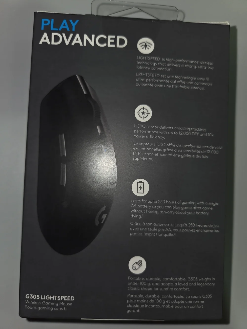 New LOGITECH G305 Lightspeed Wireless Gaming Mouse